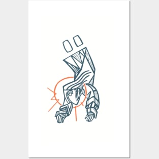 Religious angel hand drawn illustration Posters and Art